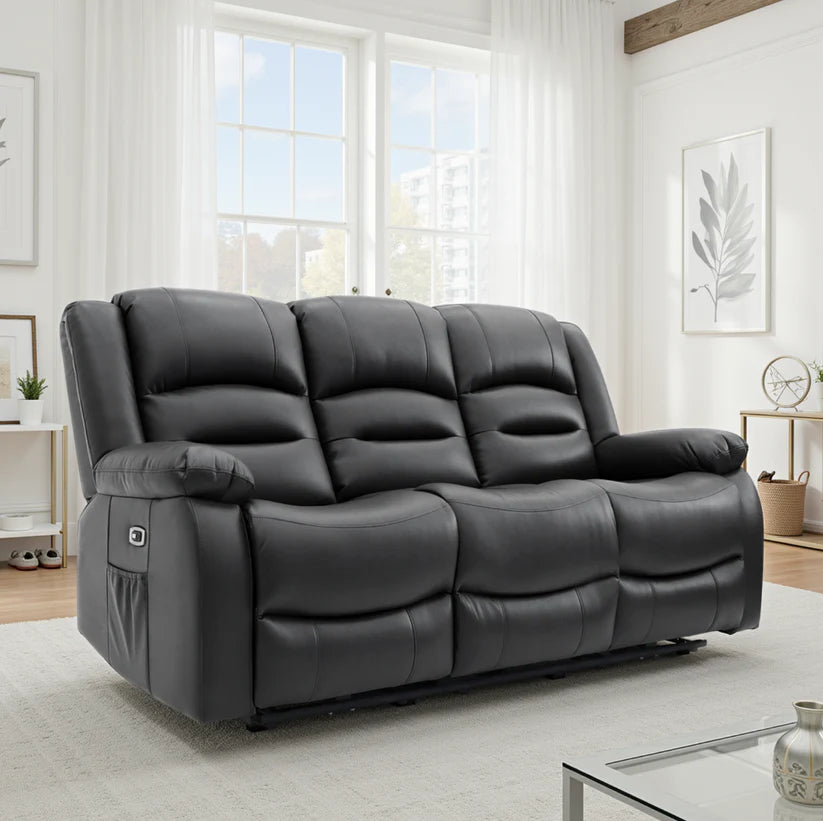 Alva Electric Recliner 1, 2 or 3 Seater USB and Cup Holder