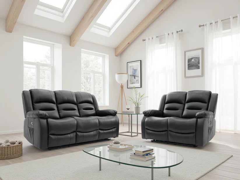 Alva Electric Recliner 1, 2 or 3 Seater USB and Cup Holder