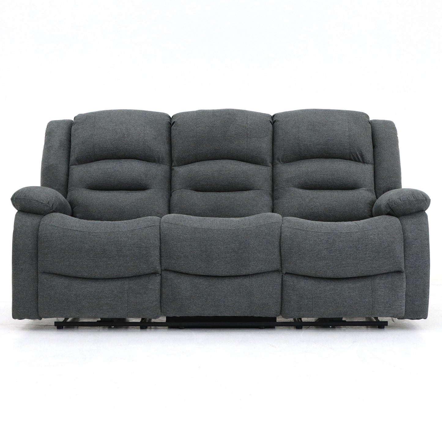 Alva Electric Recliner Fabric Sofa Graphite 1, 2 or 3 Seater