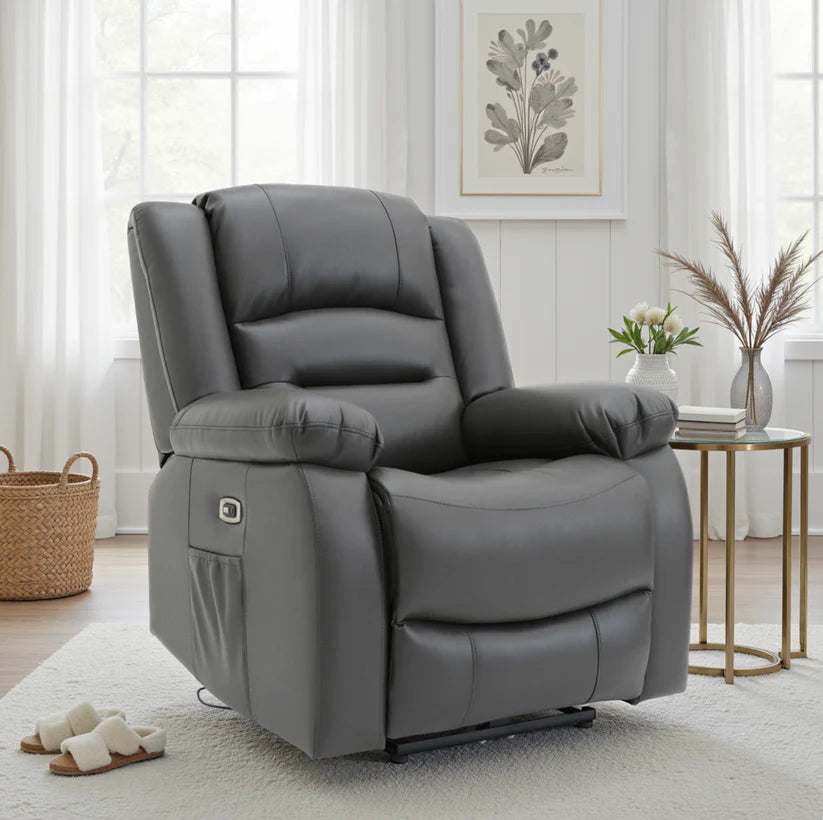 Alva Electric Recliner 1, 2 or 3 Seater USB and Cup Holder