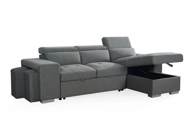 Artemis Sofabed Grey Universal Corner 5 seater Sofa