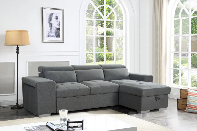 Artemis Sofabed Grey Universal Corner 5 seater Sofa