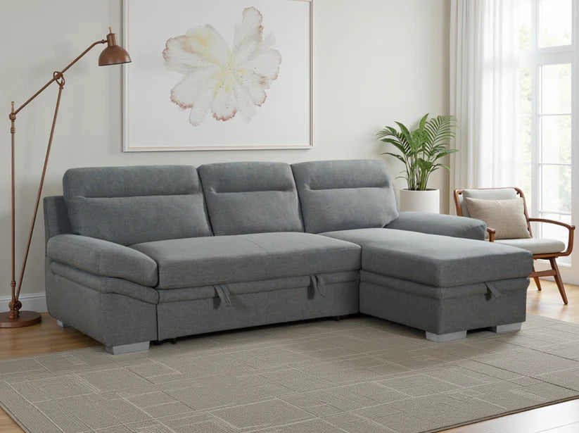 Astra Sofabed Grey Universal Corner Sofa