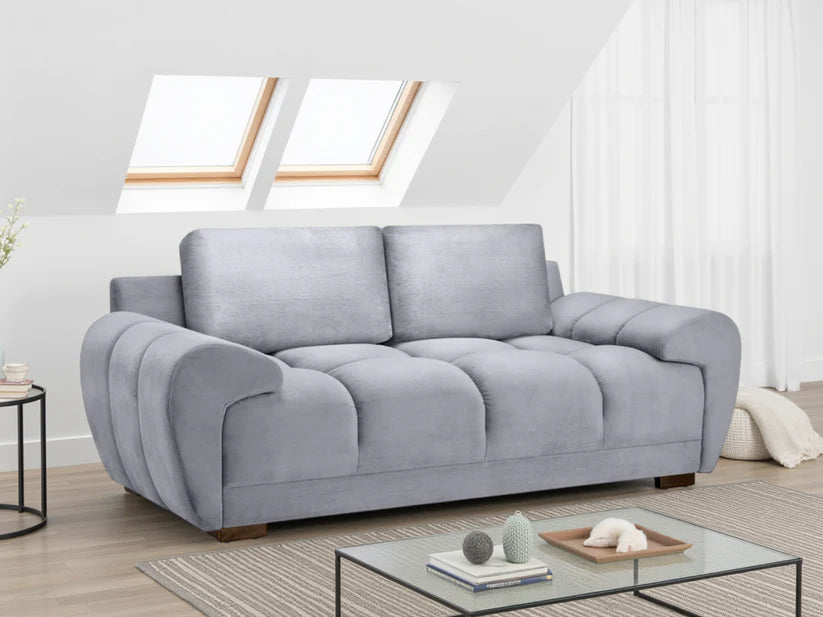 Azzuro Range In Mocha, Cream or Grey, Footstool, 2, 3 and Corner Sofas
