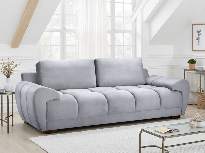 Azzuro Range In Mocha, Cream or Grey, Footstool, 2, 3 and Corner Sofas