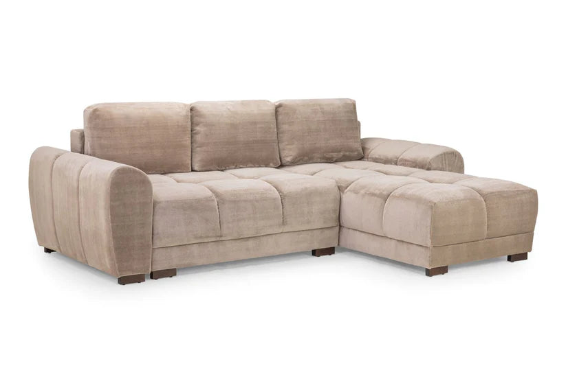 Azzuro Range In Mocha, Cream or Grey, Footstool, 2, 3 and Corner Sofas